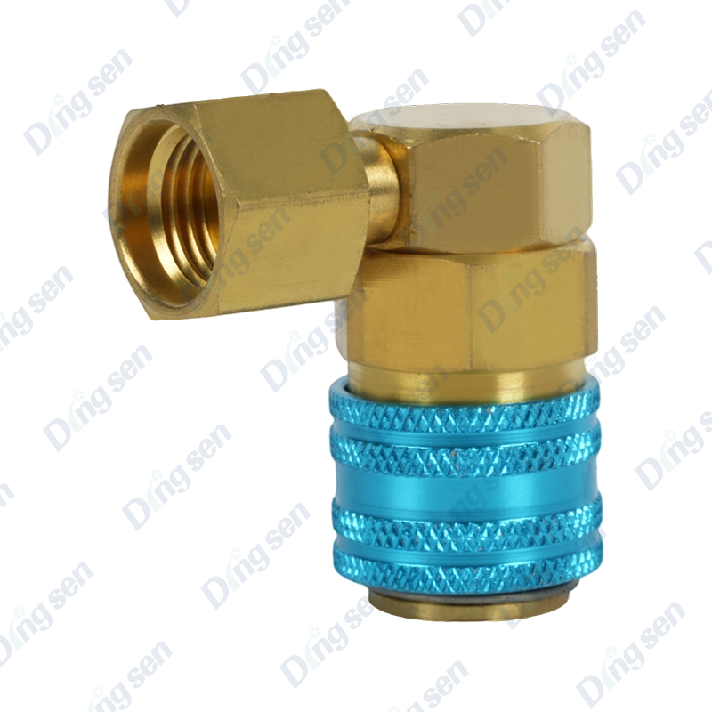 Conector rapid fluorurat la 90 de grade