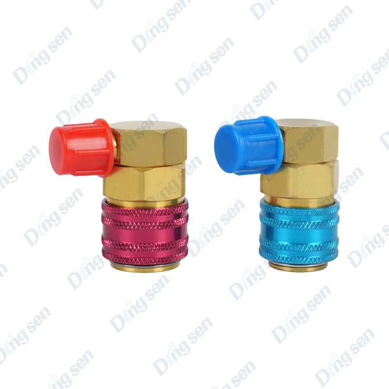 Conector rapid fluorurat la 90 de grade